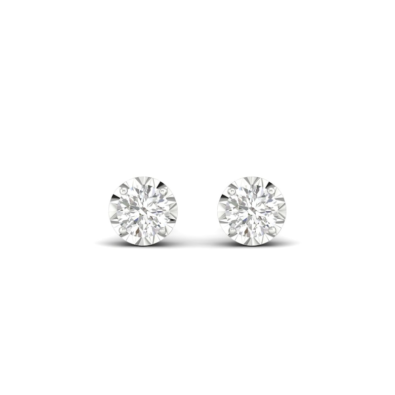 9ct White Gold 0.15ct Diamond Stud Earrings