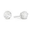 Thumbnail Image 1 of 9ct White Gold 0.25ct Diamond Illusion Set Stud Earrings