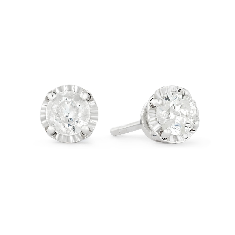 9ct White Gold 0.40ct Diamond Stud Earrings