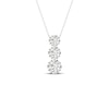 Thumbnail Image 1 of 9ct White Gold 0.50ct Diamond 3 Stone Pendant