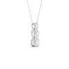 Thumbnail Image 2 of 9ct White Gold 0.50ct Diamond 3 Stone Pendant