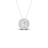 Thumbnail Image 1 of 9ct White Gold 0.25ct Total Diamond Halo Pendant
