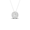 Thumbnail Image 0 of 9ct White Gold 0.25ct Total Diamond Halo Pendant