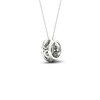 Thumbnail Image 2 of 9ct White Gold 0.25ct Total Diamond Halo Pendant