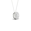 Thumbnail Image 2 of 9ct White Gold 0.25ct Total Diamond Halo Pendant