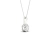 Thumbnail Image 2 of 9ct White Gold 0.15ct Diamond Illusion Set Solitaire Pendant