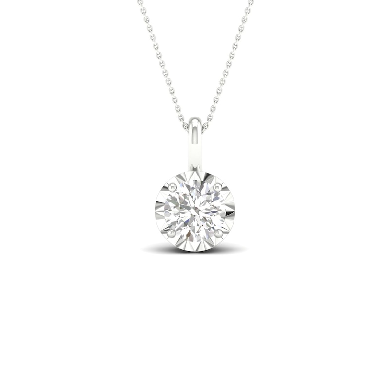 Main Image 1 of 9ct White Gold 0.40ct Diamond Solitaire Pendant