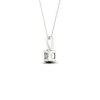 Thumbnail Image 2 of 9ct White Gold 0.10ct Diamond Square Pendant
