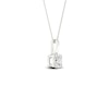 Thumbnail Image 2 of 9ct White Gold 0.10ct Diamond Square Pendant