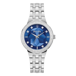 Bulova Crystal Phantom Ladies' Blue Dial Bracelet Watch