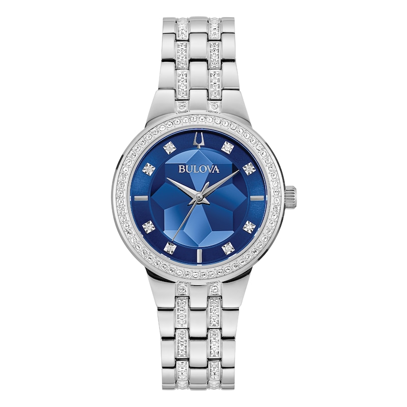 Main Image 1 of Bulova Crystal Phantom Ladies' Blue Dial Bracelet Watch
