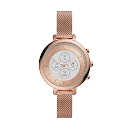 Fossil Monroe Ladies' Rose Gold Tone Hybrid Smartwatch