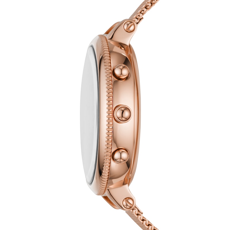 Main Image 4 of Fossil Monroe Ladies' Rose Gold Tone Hybrid Smartwatch