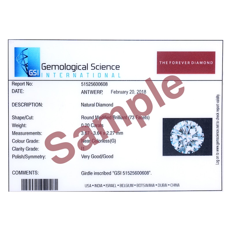 Main Image 3 of Engagement Ring The Forever Diamond 18ct White Gold 0.40ct Total Ring