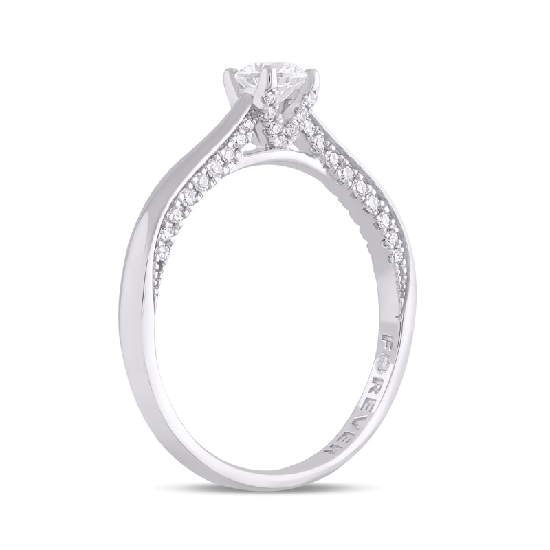 Main Image 2 of The Forever Diamond 18ct White Gold 0.40ct Diamond Solitaire Ring