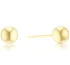 Thumbnail Image 3 of Sterling Silver Yellow Gold Plated Ball Stud & Sleeper Hoop Earrings Set