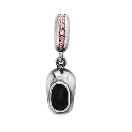 Charmed Memories Sterling Silver Pink Baby Shoe charm