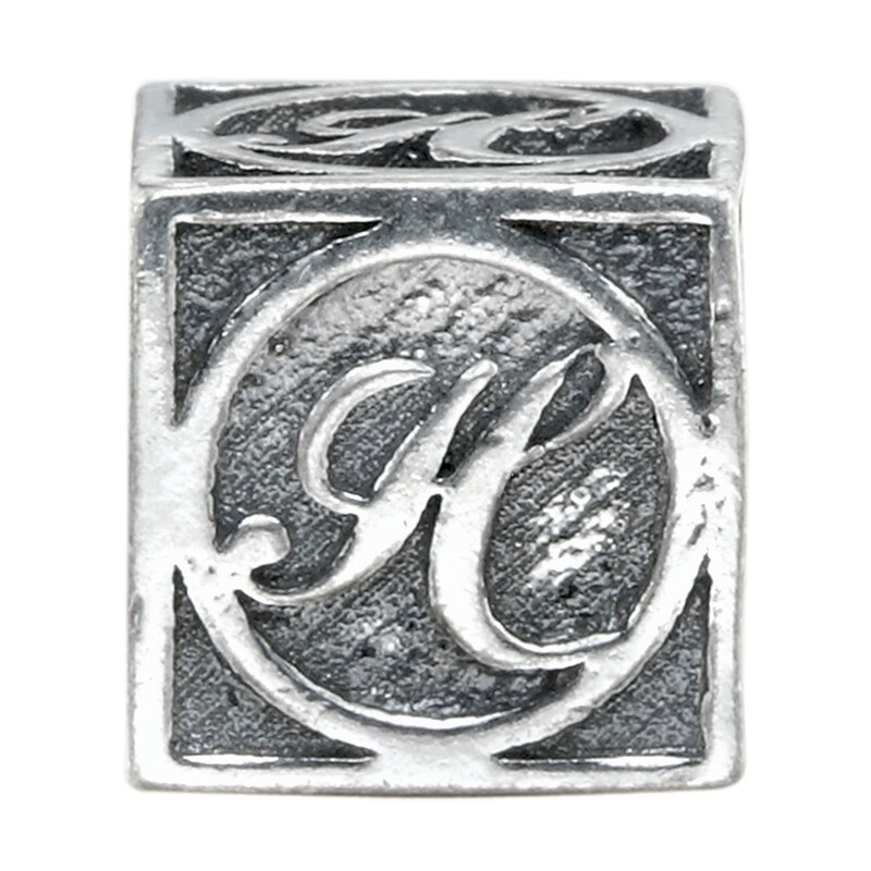 Charmed Memories Sterling Silver H Initial Bead