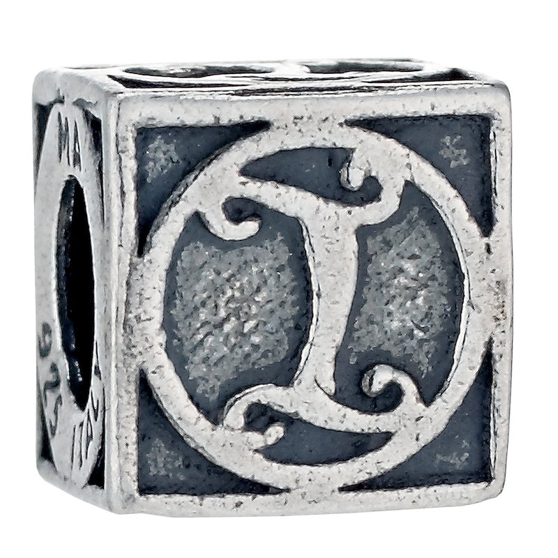 Main Image 1 of Charmed Memories Sterling Silver L Initial Bead