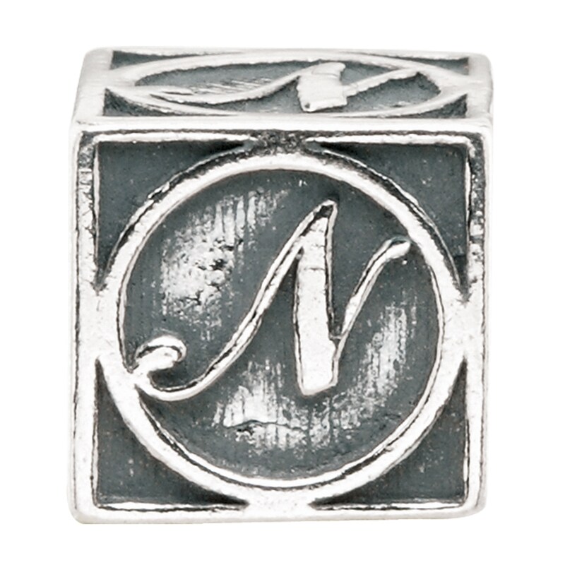 Charmed Memories Sterling Silver N Initial Bead