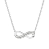 Thumbnail Image 1 of Sterling Silver Diamond Infinity Pendant