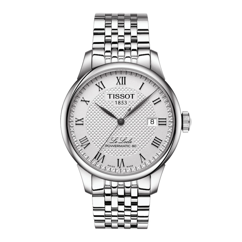 Tissot Le Locle Powermatic Men's White Dial Steel Bracelet Watch