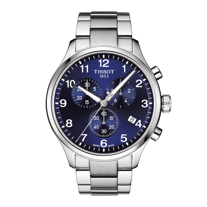 Main Image 1 of Tissot Chrono XL Men's Blue Dial Stainless Steel Bracelet Watch