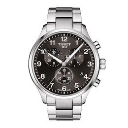 Tissot Chrono XL Men's Black Dial Stainless Steel Bracelet Watch