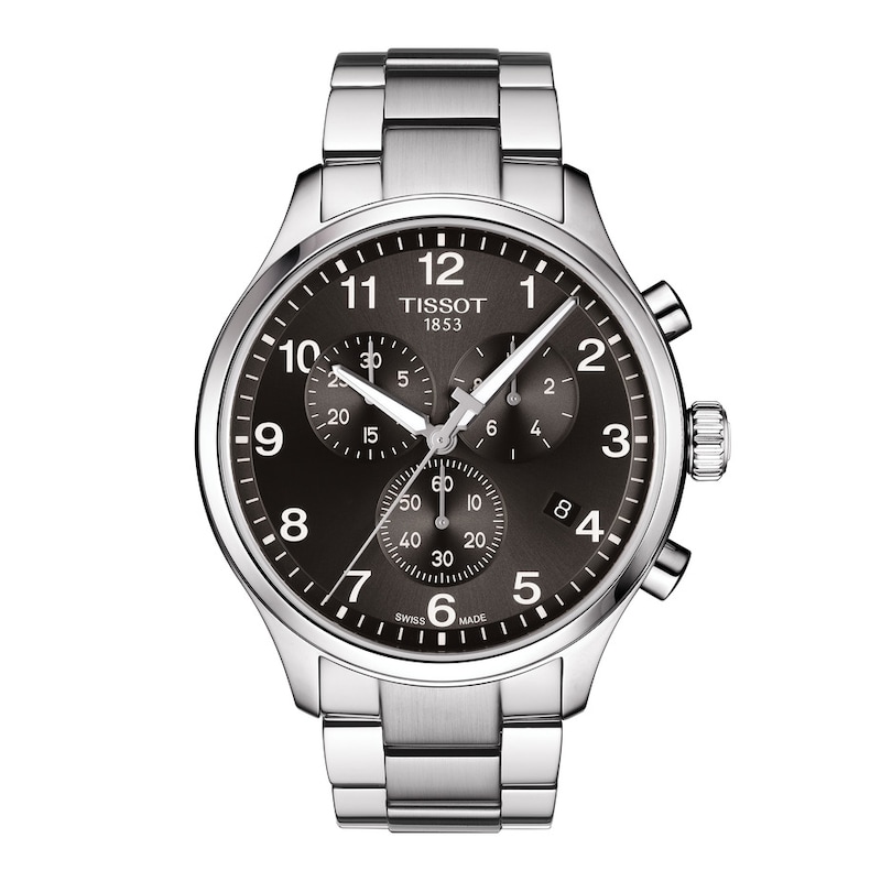 Main Image 1 of Tissot Chrono XL Men's Black Dial Stainless Steel Bracelet Watch