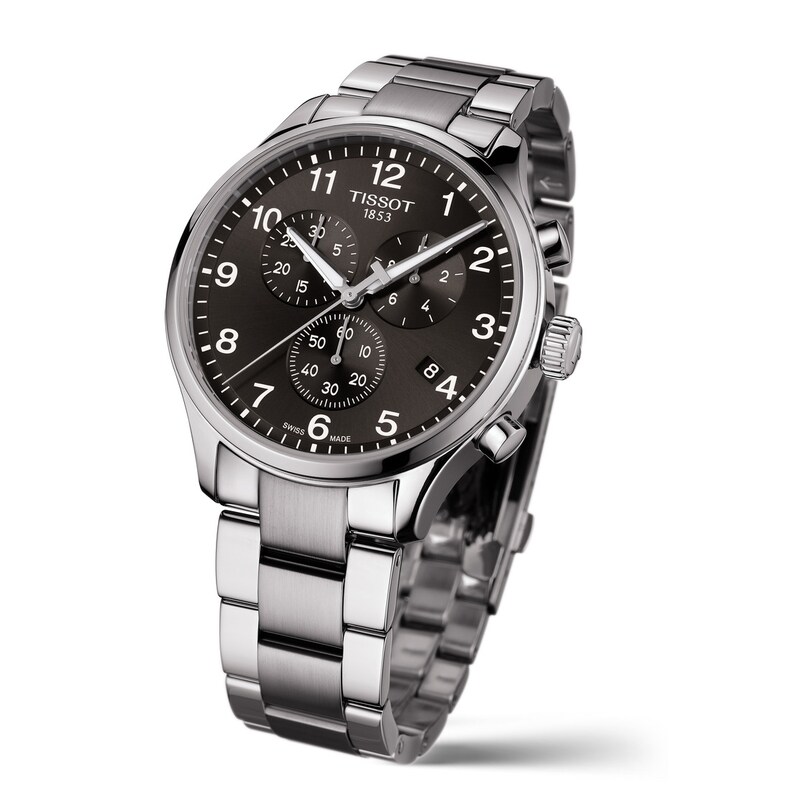 Main Image 2 of Tissot Chrono XL Men's Black Dial Stainless Steel Bracelet Watch