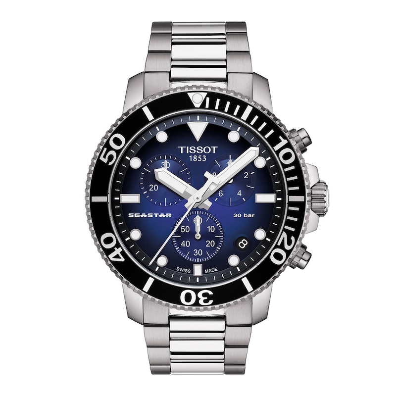 Main Image 1 of Tissot Seastar 1000 Blue Dial Chronograph Men's Steel Bracelet Watch