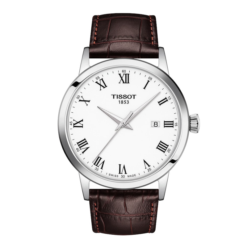 Main Image 1 of Tissot Classic Dream Men's Brown Leather Strap Watch
