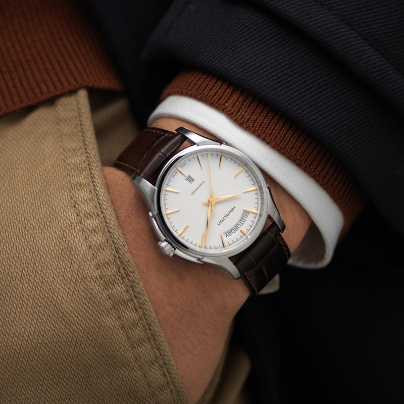 Main Image 6 of Hamilton Jazzmaster Day Date Automatic Strap Watch
