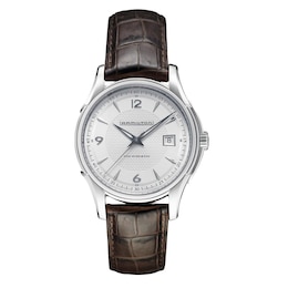 Hamilton Jazzmaster Viewmatic Brown Leather Strap Watch