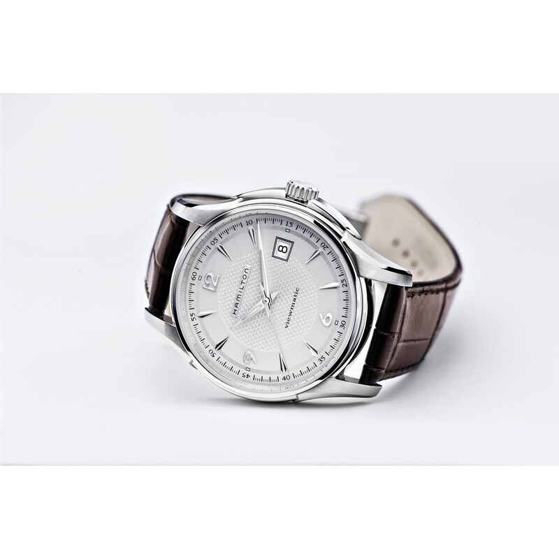 Main Image 2 of Hamilton Jazzmaster Viewmatic Brown Leather Strap Watch