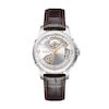 Thumbnail Image 0 of Hamilton Jazzmaster Men's Silver Open Dial Brown Leather Strap Watch