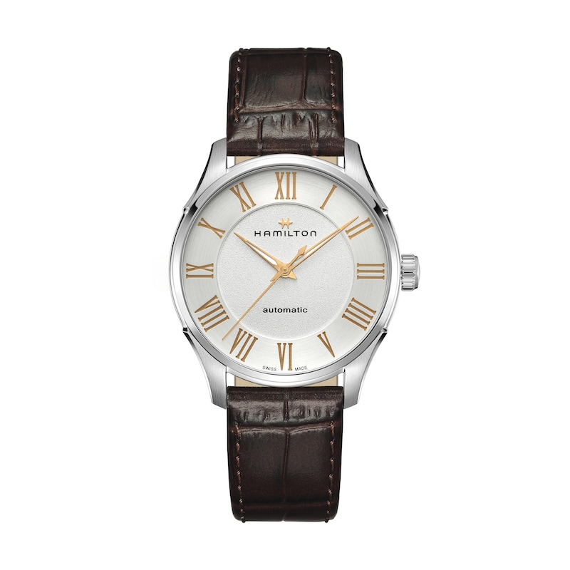 Hamilton Jazzmaster Automatic Brown Leather Strap Watch