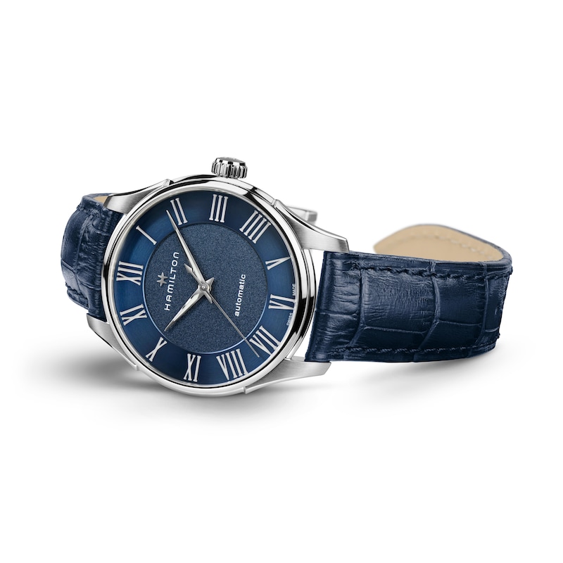 Hamilton Jazzmaster Automatic Blue Leather Strap Watch
