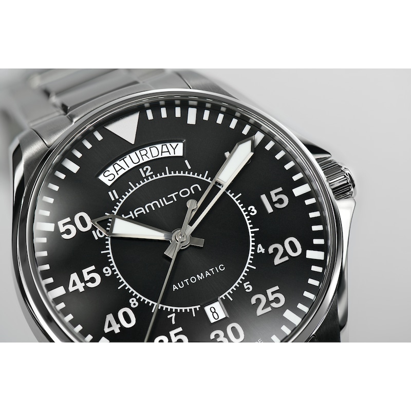 Main Image 4 of Hamilton Khaki Aviation Pilot Stainless Steel Bracelet Watch