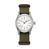 Thumbnail Image 1 of Hamilton Khaki Field Mechanical White Dial Green Fabric Strap Watch