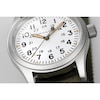 Thumbnail Image 4 of Hamilton Khaki Field Mechanical White Dial Green Fabric Strap Watch