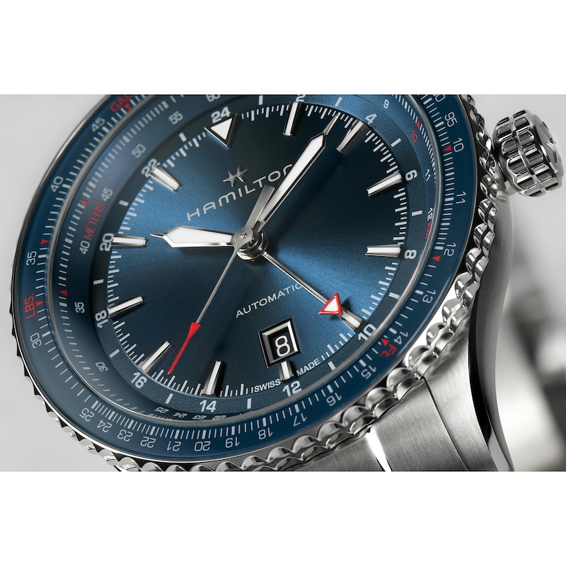 Main Image 4 of Hamilton Khaki Aviation Converter GMT Stainless Steel Watch