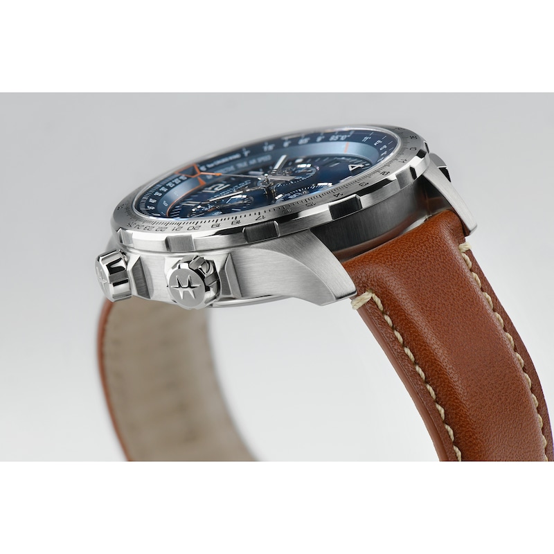 Hamilton Khaki Aviation X-Wind GMT Brown Leather Strap Watch