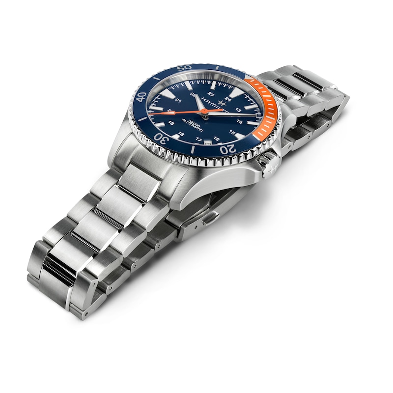 Main Image 3 of Hamilton Khaki Navy Scuba Automatic Orange Bezel Detail Bracelet Watch