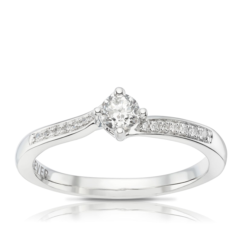 The Forever Diamond Platinum 0.25ct Diamond Ring