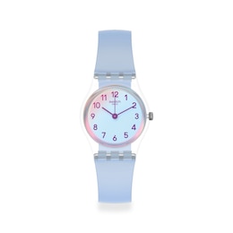 Swatch Casual Blue Ladies' Light Blue Silicone Strap Watch