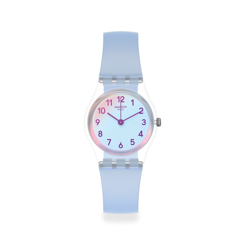 Swatch Casual Blue Ladies' Light Blue Silicone Strap Watch