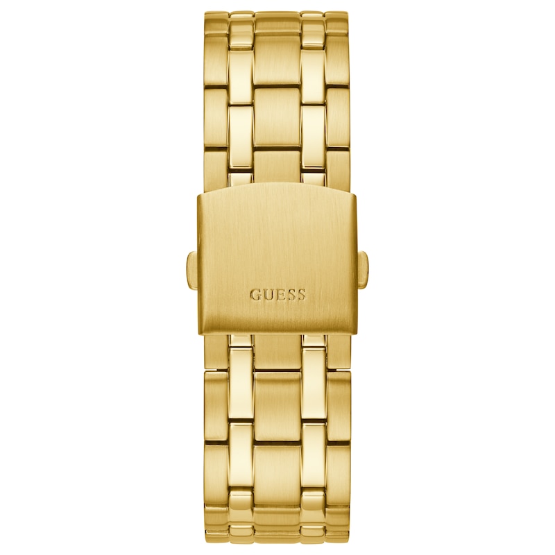 Guess Continental Men's Chrono Dial Gold Tone Bracelet Watch