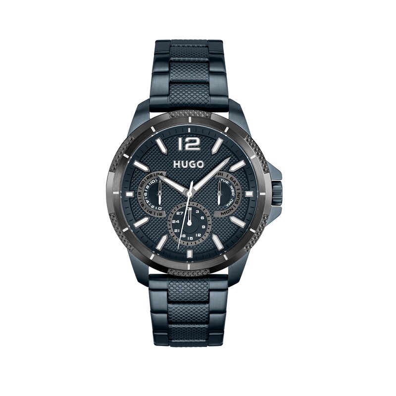 Main Image 1 of HUGO #SPORT Men's Blue IP Bracelet Watch