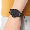 Thumbnail Image 3 of HUGO #FIRST Men's Black IP Bracelet Watch